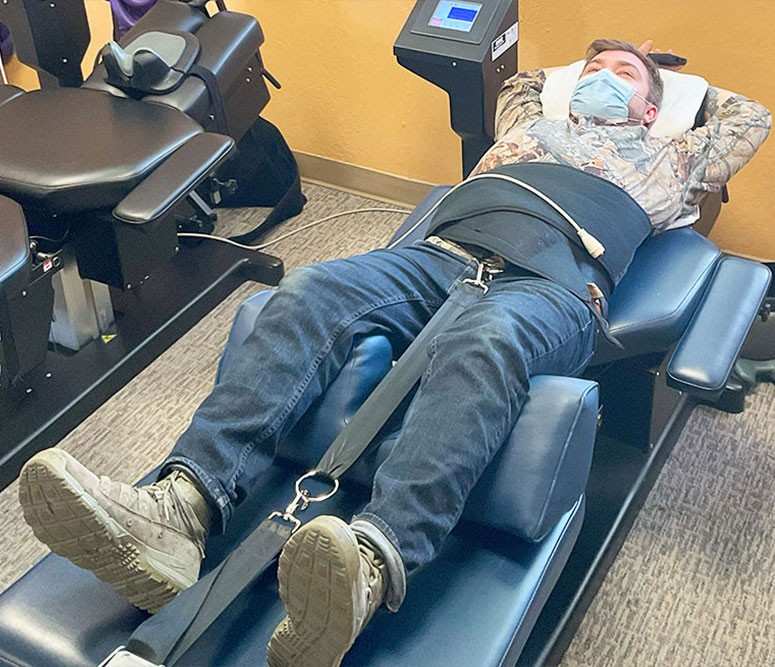 Disc injury causing pain and spinal discomfort